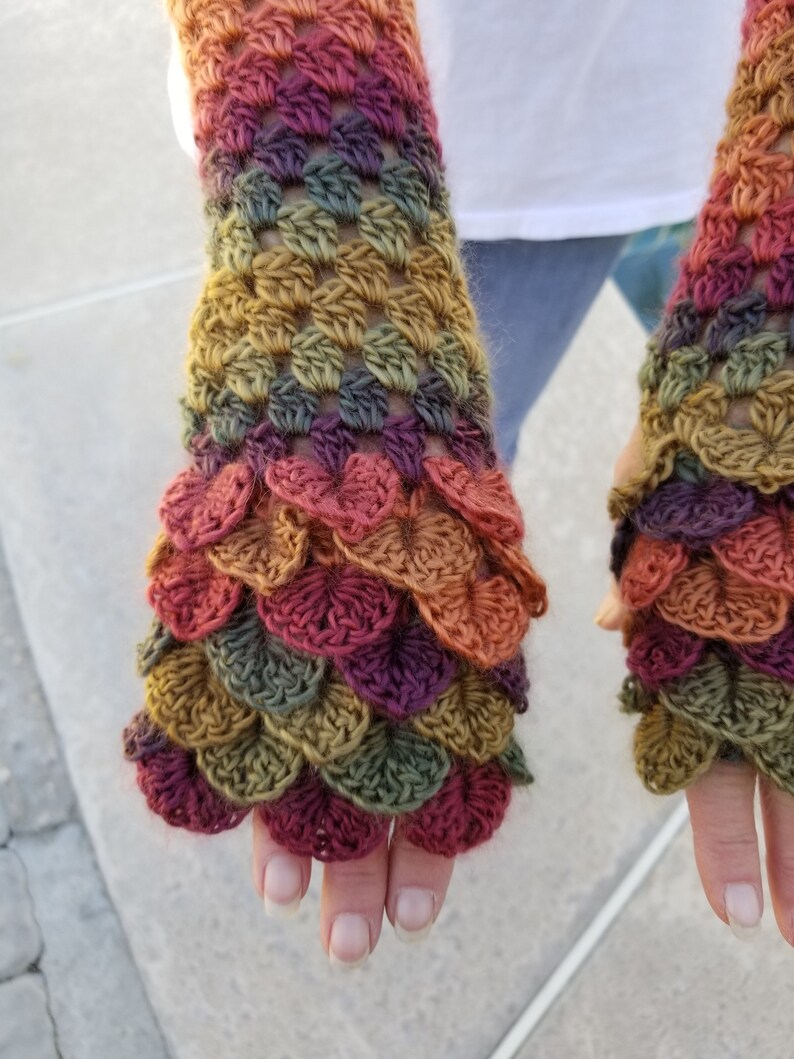 Mermaid Scale Fingerless Gloves Winter Gloves Gloves Mittens Drv Rennrutschen Com