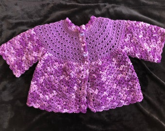 Baby girl crochet sweater