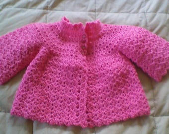 Pull pink baby crochet