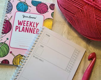 Agenda hebdomadaire des amateurs de fil - Un agenda non daté de 12 mois pour les accros de la laine !