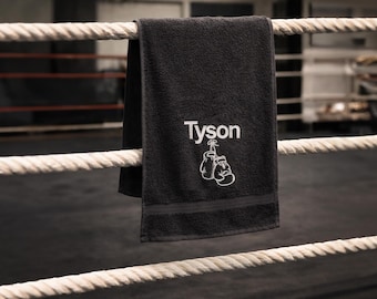 Personalised Boxing Towel - Embroidery Boxing Towel - Gift for boxer