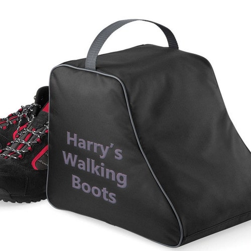 Personalised Hiking Boot Bag Etsy UK