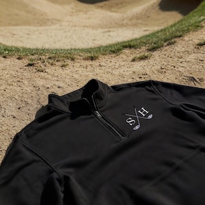 Golf Quarter Zip Sweatshirt - Personalised Golf Sweatshirt with embroidered initials bild 3