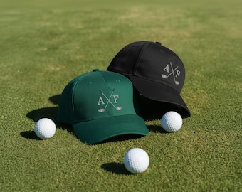 Golf Cap - Personalised Initials Golf Cap - Golfer Gift