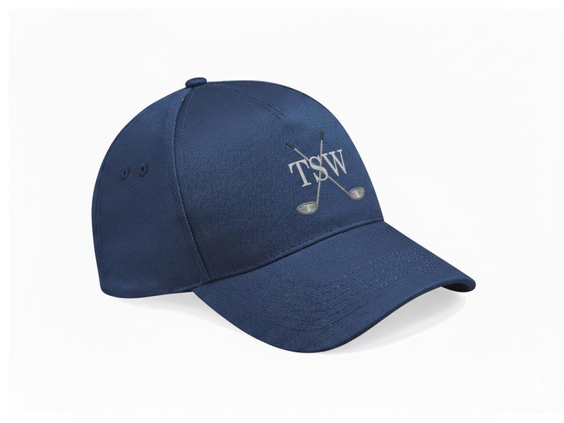 Navy Blue Personalised Embroidery Golf Cap