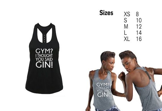 Women/'s Tank Top Funny Workout Gym Drink Tee I Thought You Said Shots Squats