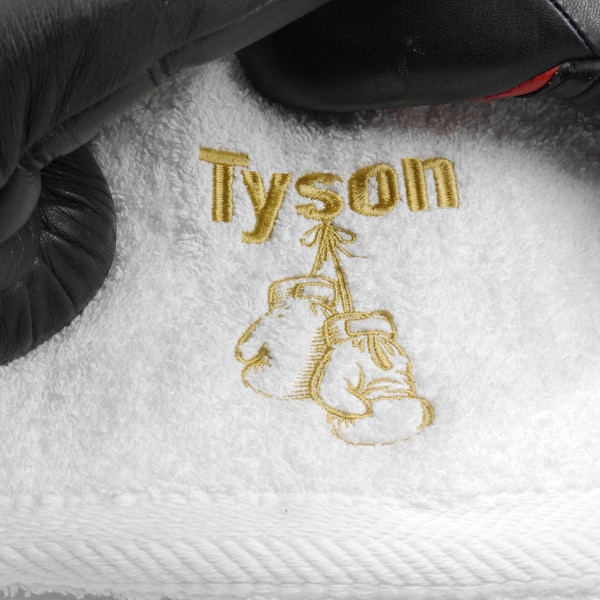 Personalised Boxing Towel - Embroidery Boxing Towel - Gift for boxer