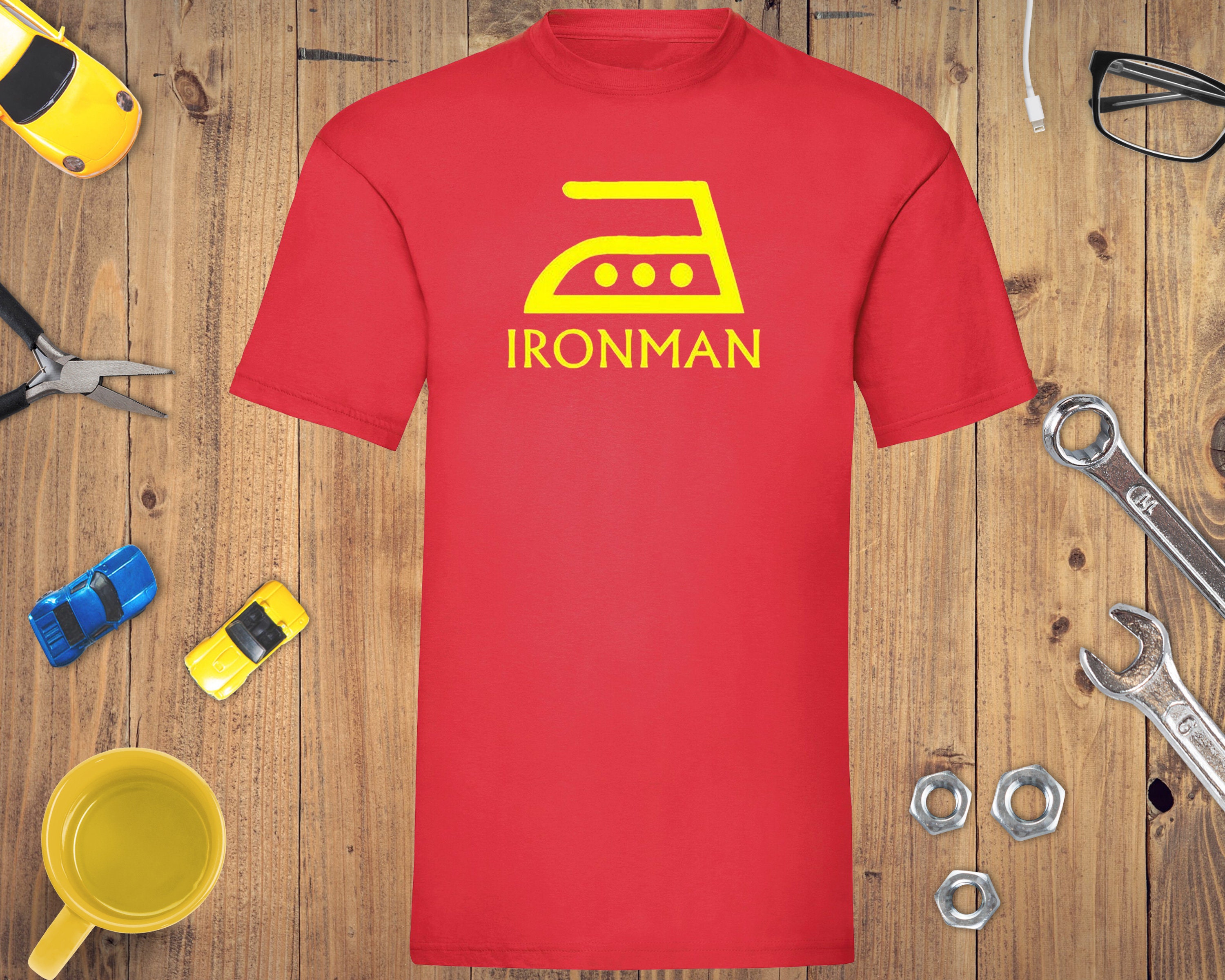 Image of Ironman Mens T-Shirt - Iron Man Funny Triathlete/Triathlon