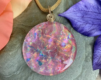 Bermuda - Dichroic Glass Sun Pendant