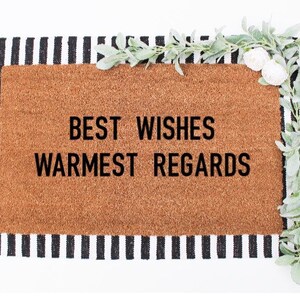 Best wishes, warmest regards