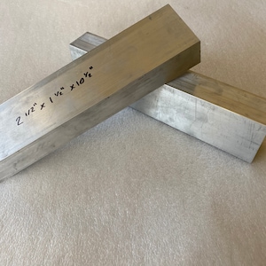 Aluminum Bars 6061 Aluminum - 2 1/2&quot; x 1 1/2&quot; x 10 1/2&quot; in High Quality Aluminum