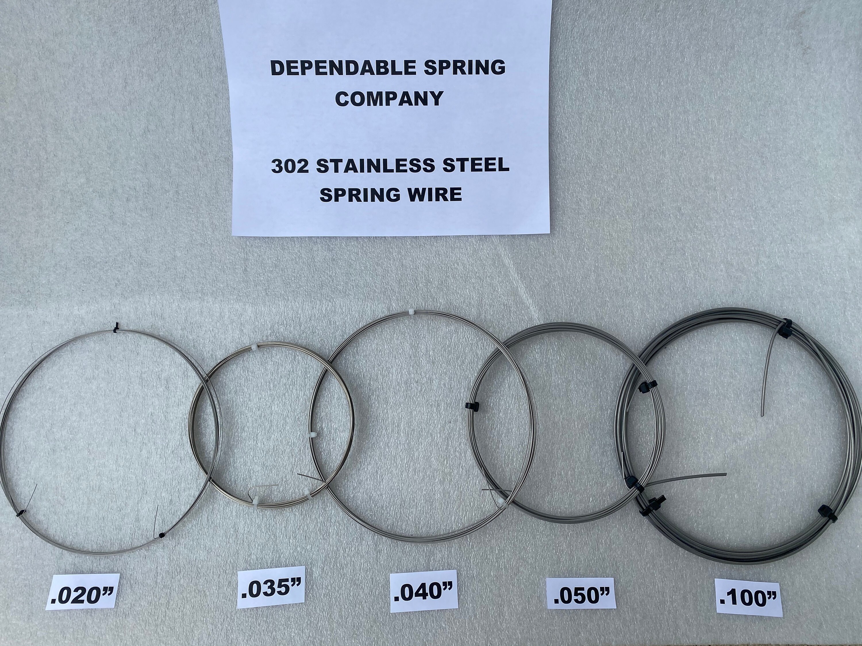 thumbnail image 2 of 302 Stainless Steel Spring Wire – .012" / 0.3mm Diameter – 25 Feet – Japan 2 of 4