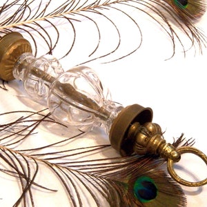 Antike Deckenflorone, Deckenhaken, Deckenlampenhaken, Bronzehaken, Deckenlampe Wandleuchte, Glas- und Bronzehalterung