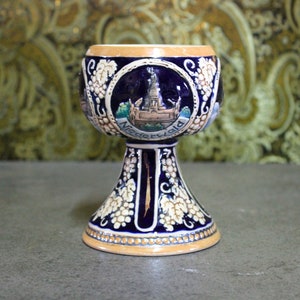 German Chalice, Altar Chalice, Glazed Ceramic Chalice, Church Chalice, Mass Chalice, Table Chalice, Christian Chalice, Religious Ciborium