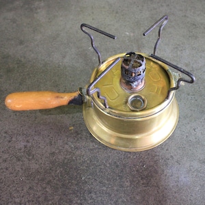 Antique Heater, Heater with Wooden Handle, Metal Heater, CLAMFOR Heater, Rustic Decor