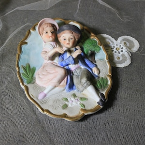 Antique Relief, Children Relief, Porcelain Relief, Wall Relief,