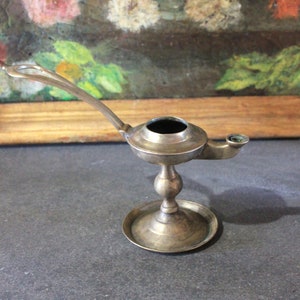 Table Lamp, Old Bronze Lamp, Wick Lamp, Oil Lamp, Garden Lamp, Rustic Decoration Lamp