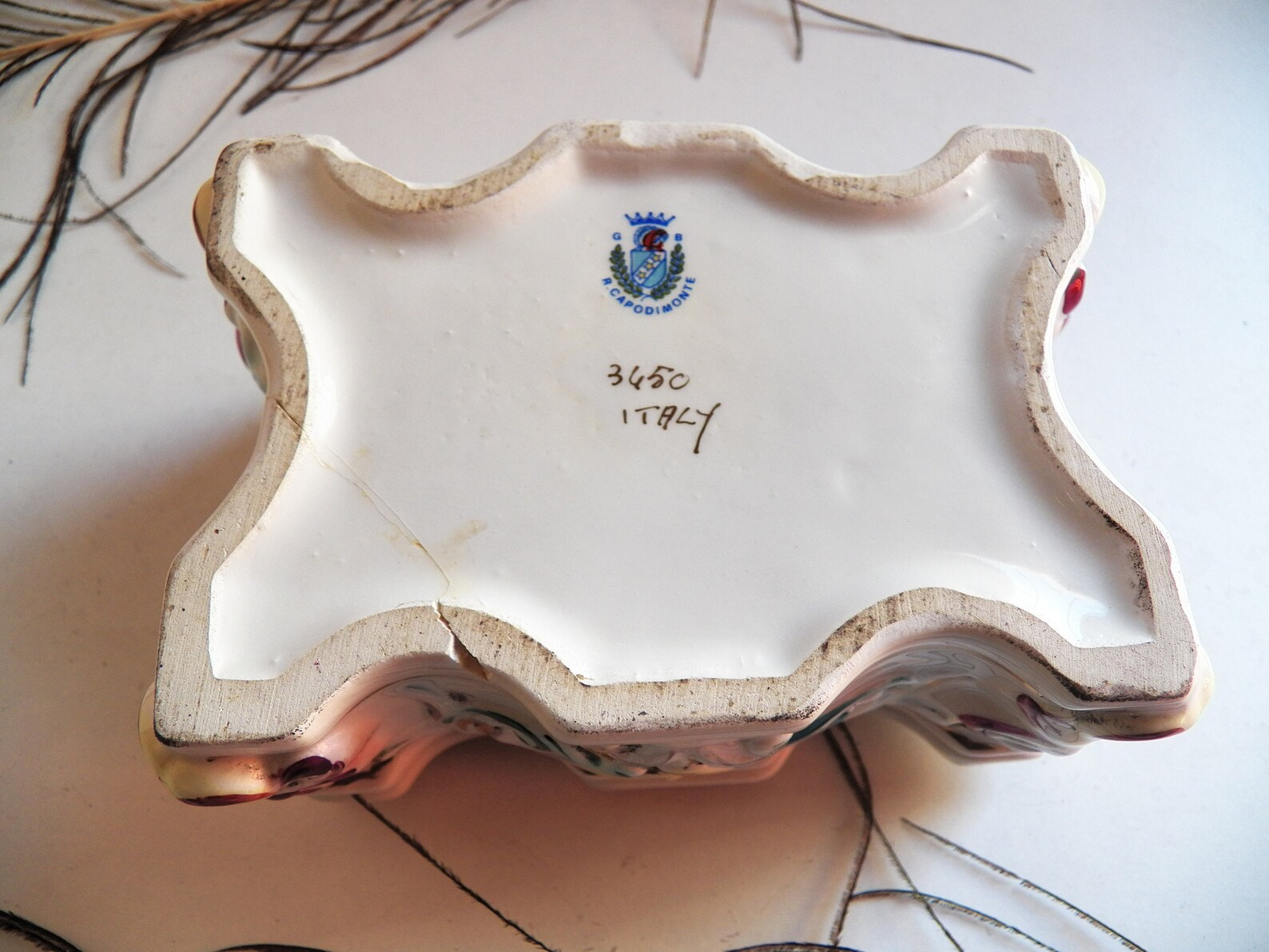 Vintage Capodimonte Jewelry Box Porcelain Cherubs Porcelain Etsy