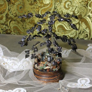 Stone and Wire Tree, Handmade Tree, Metal Tree, Vintage Decoration. - Etsy