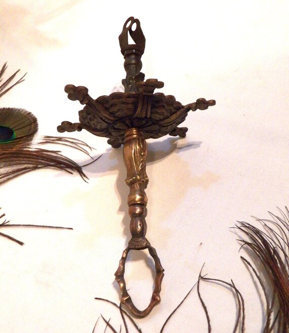 Antique Ceiling Hook Art Nouveau Mounted Hook Chandelier Hook Ceiling Lamp Hook Bronze Hook Ceiling Lamp Hook Ceiling Lamp Mount