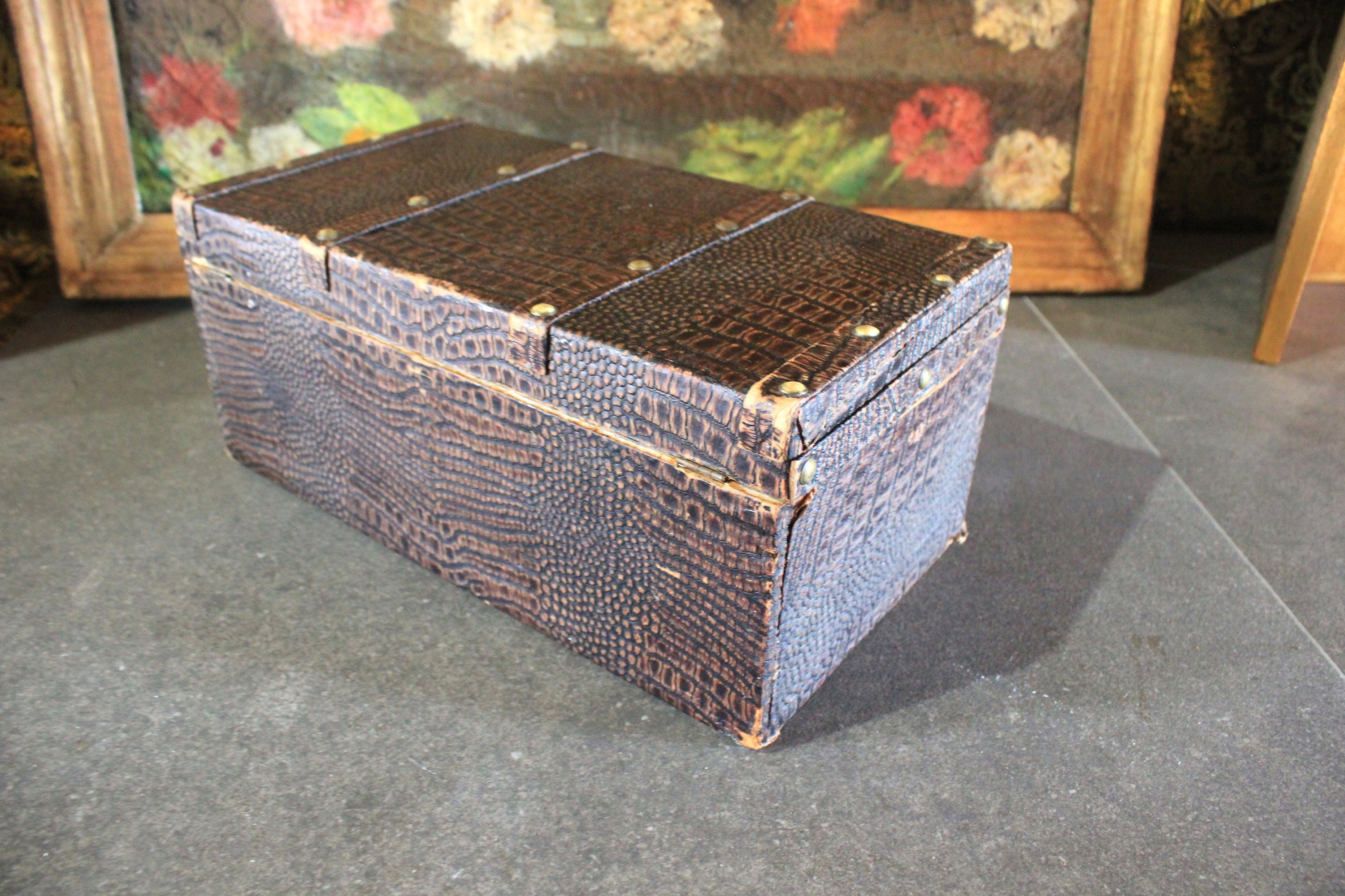 Vintage Kofferraumbox, Antike Truhe, Vintage Truhe, Vintage Box