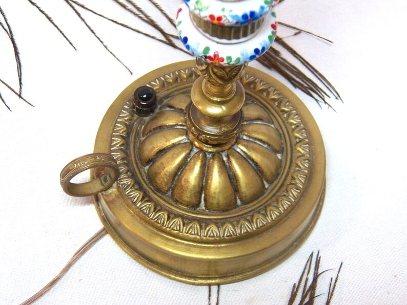 Antique Electrified Candle Lamp Electric Candle Holder Etsy