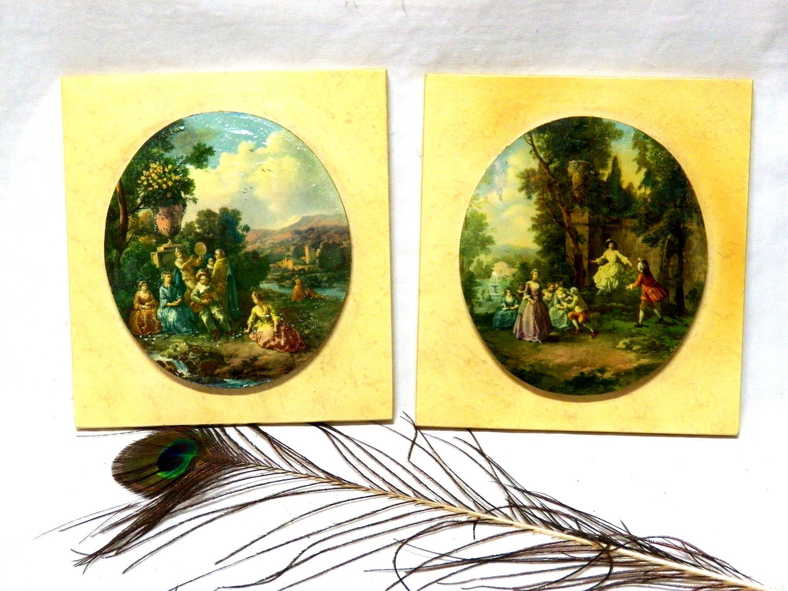 Antique Lithographs 50's Lithographs Fragonard Scenes 2 Etsy