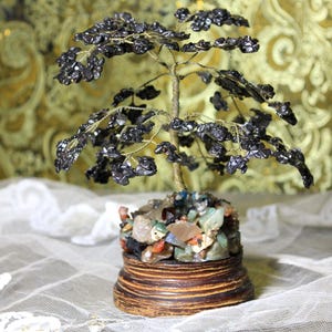Stone and Wire Tree, Handmade Tree, Metal Tree, Vintage Decoration. - Etsy