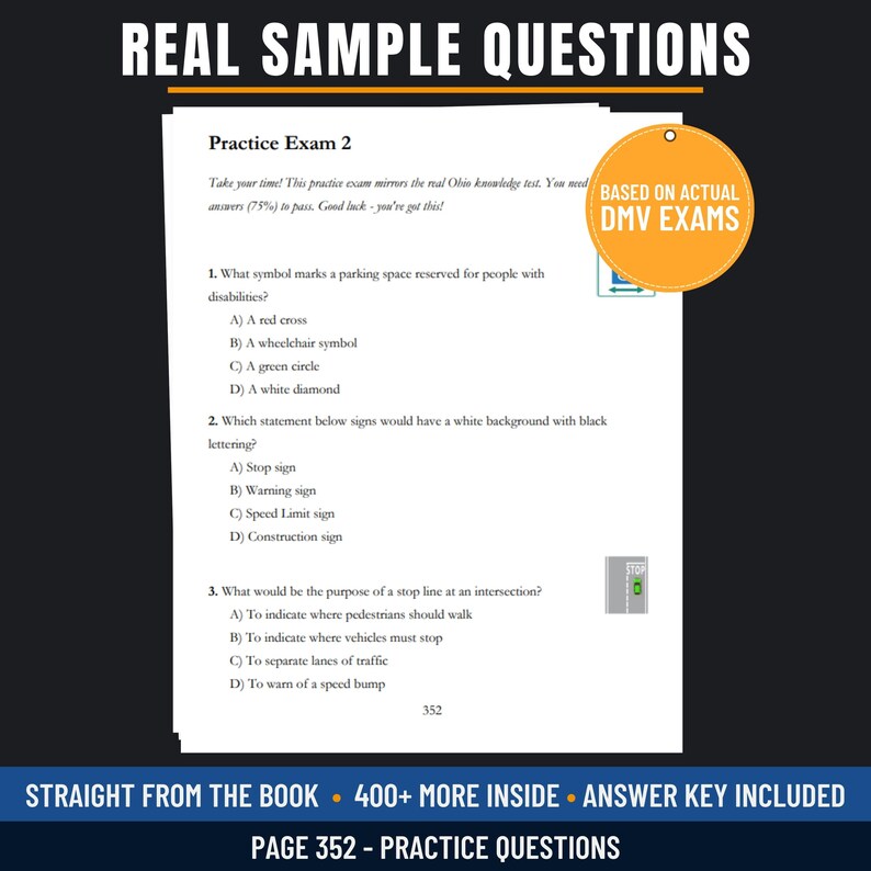 Ohio BMV Practice Test 2026 | 412+ Questions Study Guide PDF | Senior ...