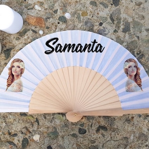 Leque de mão nupcial, leque de mão personalizado, presente com nome personalizado, leque de mão de noiva, leque de mão de casamento, proposta de madrinha de honra, presente de madrinha de casamento
