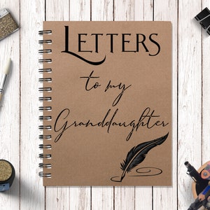 Letters to my Granddaughter, Journal Notebook, Gift to Granddaughter, Gift To Grandmother, New Grandma, Grandma Notebook NBS 55