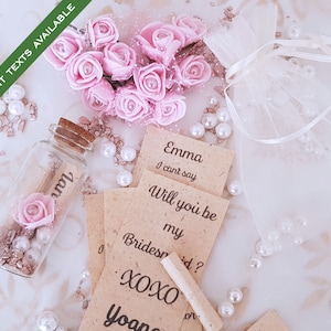 Proposta di matrimonio, Messaggio in una bottiglia, Vuoi essere la mia damigella d'onore, Regalo damigella d'onore, regalo damigella d'onore, Biglietto damigella d'onore, Damigelle d'onore