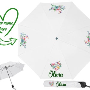 Aangepaste paraplu, gepersonaliseerde paraplu, monogramparaplu, gepersonaliseerd cadeau, cadeau leraar U1
