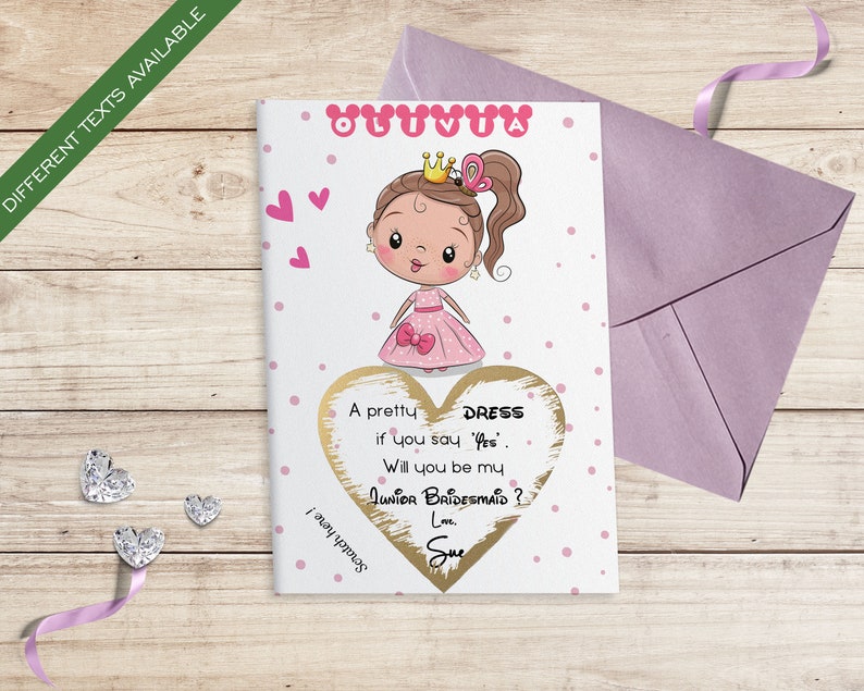 Jr Bridesmaid Proposal Junior Bridesmaid Card Will You Be My - Etsy