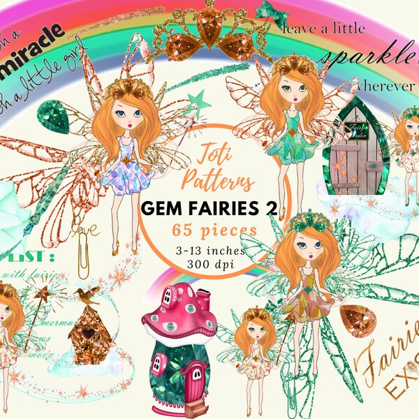 Orange PNG Fairies Clipart, Aquarelle Illustrations, Free Clipart, Rhinestones Clip Art, Fairies Planner Stickers, Free Commercial Use TP10