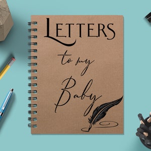 Cartas para mi bebé, diario, libro para bebé, regalo para baby shower, diario personalizado para bebé, cartas para niños, regalo para bebé, diario de escritura NBS 57