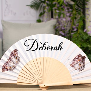 Personalized wedding fans, Customized Hand Fan for brides, Custom Hand Fan, Bride Hand fan, Folding Hand fan, Personalised Hand fan HF41