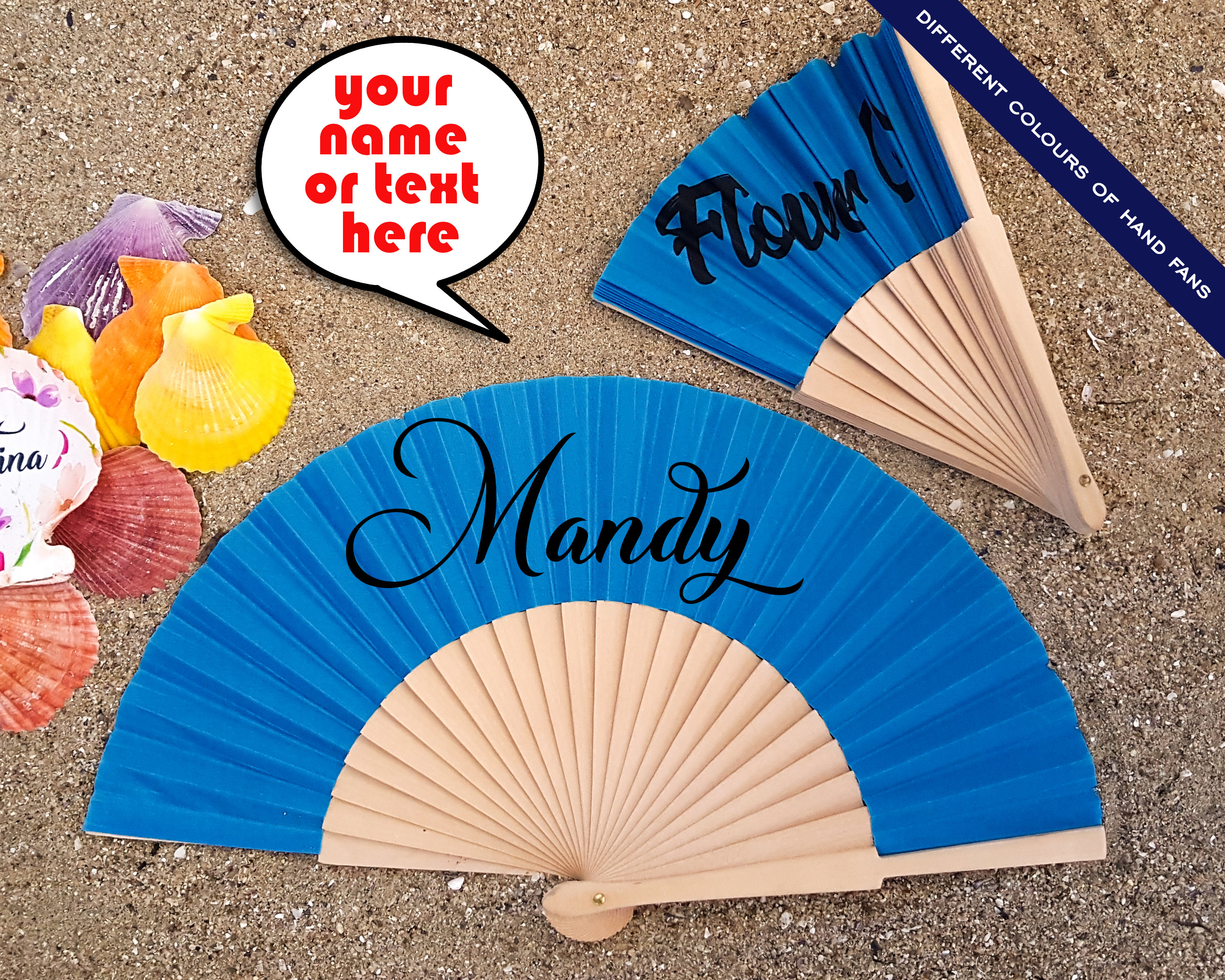 Personalized Hand Fan for Brides Bridemaid Proposal Custom Hand
