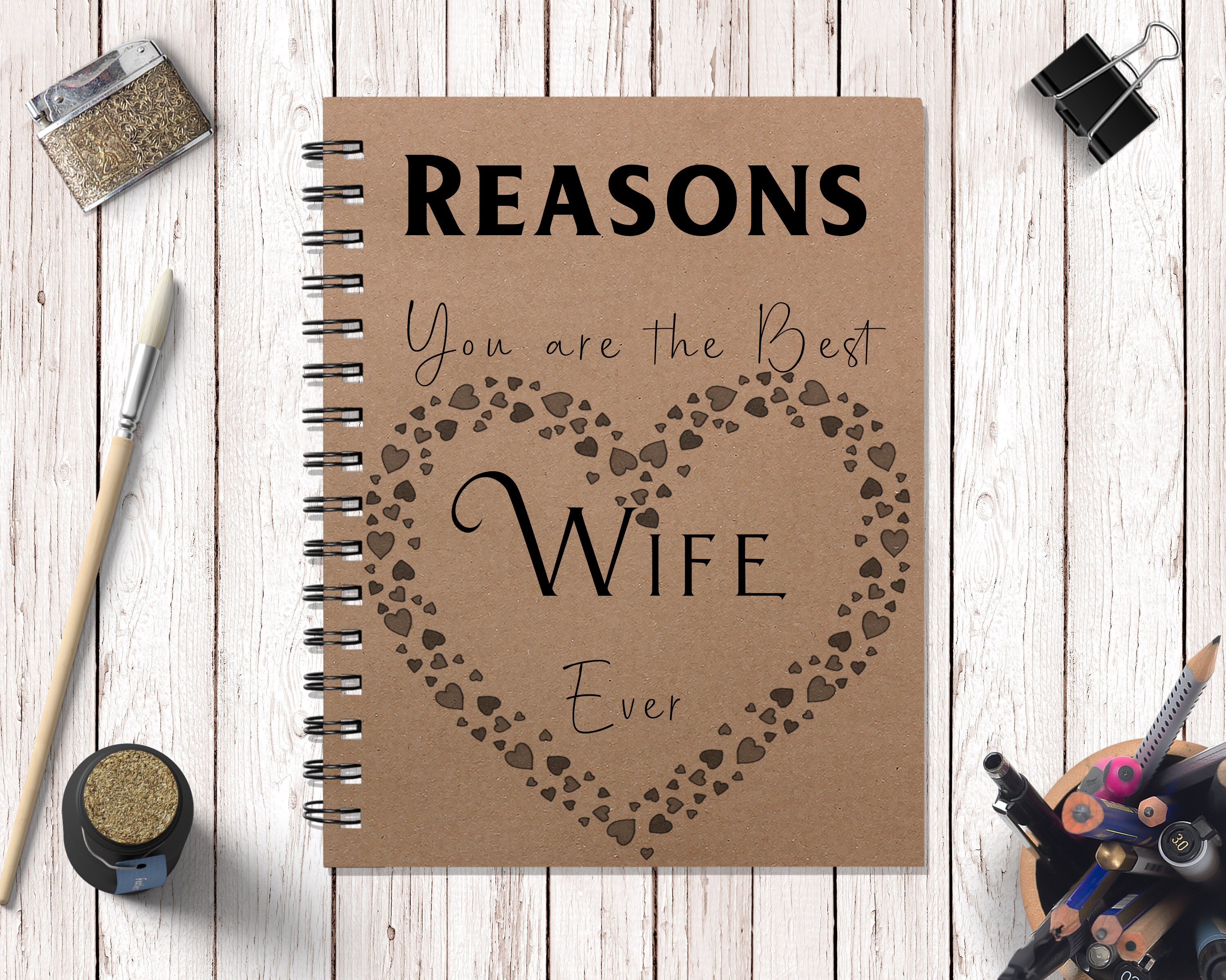 Reasons You Are the Best Wife Ever Journal Wife Gift Notebook - Etsy