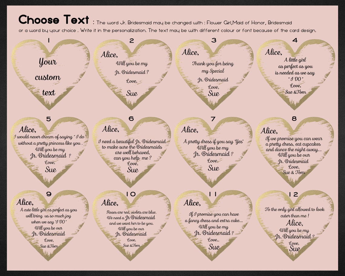 Jr Bridesmaid Proposal Junior Bridesmaid Card Will You Be My - Etsy