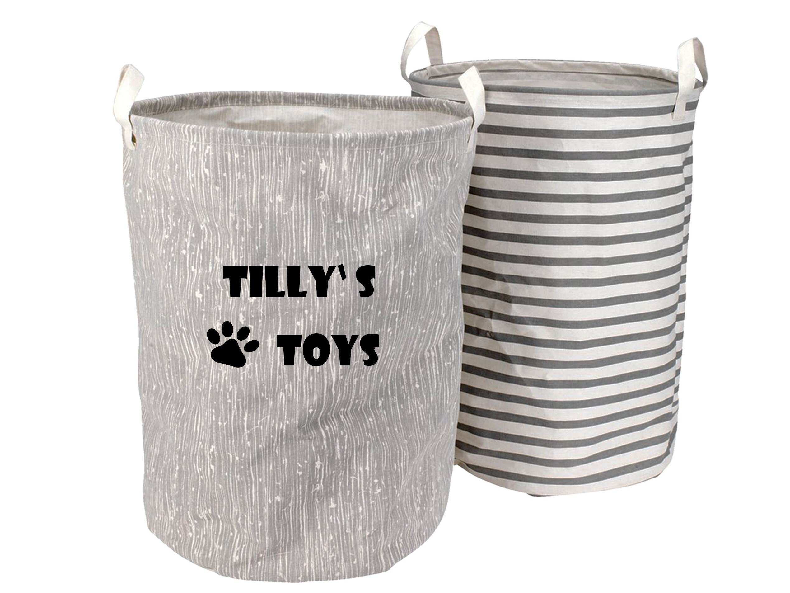 Personalised Pet Toy Basket, Pet Toy Basket, Dog Toy Basket, Cat Toy