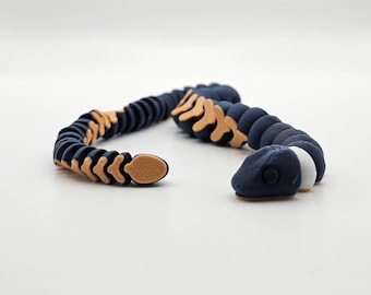 Ring Neck Snake | 3D Printed Articulating Flexi Fidget