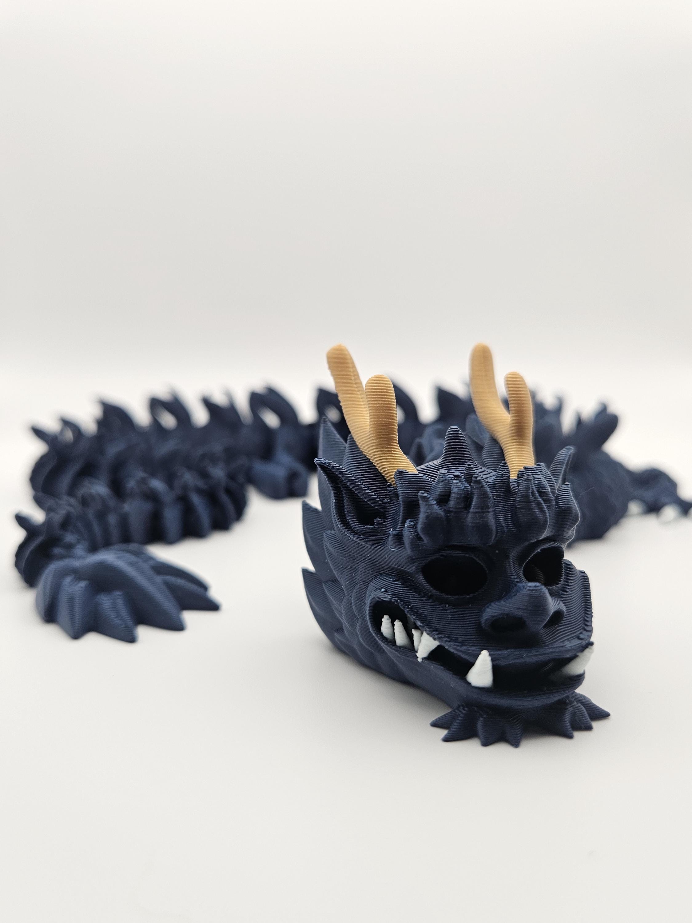 関節式インペリアルドラゴン フィジェットトイ | 3Dプリント Flexi PLA 