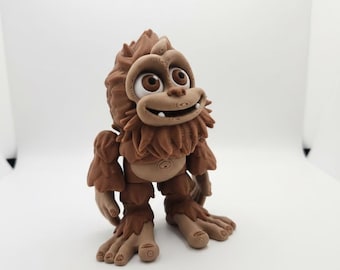 Sasquatch BigFoot | 3D Printed Articulating Flexi Fidget