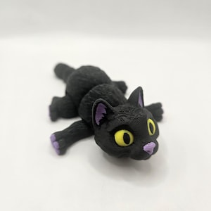 黒猫 | 3D プリントされた関節式フレキシ フィジェット