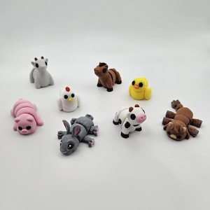 Tasche Haustier Add-Ons | 3cm-5cm | 3D Gedrucktes Artikulieren Flexi Fidget