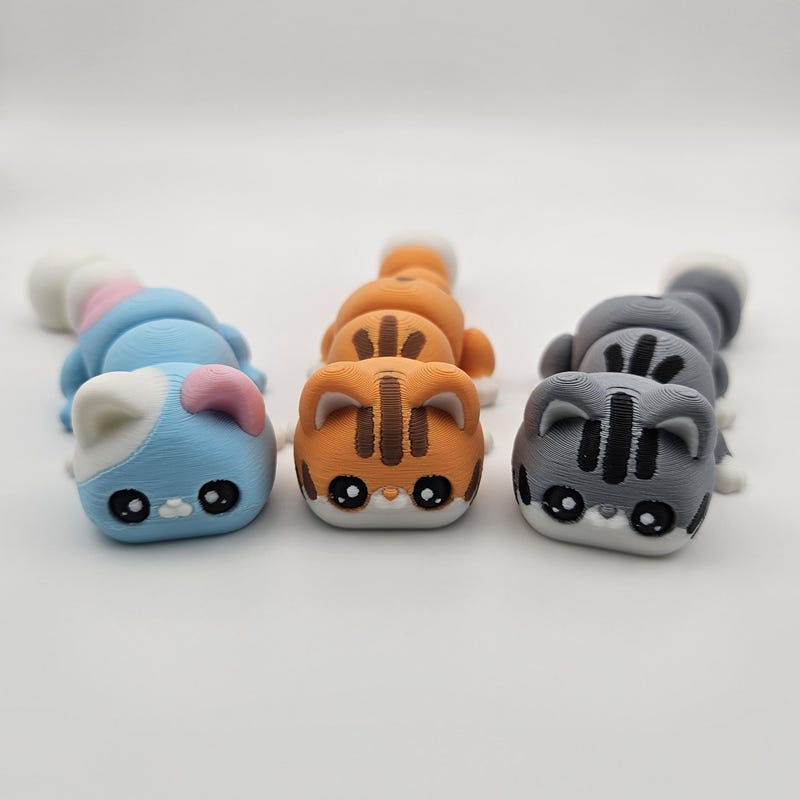Small 3 D Printed Cat - Etsy