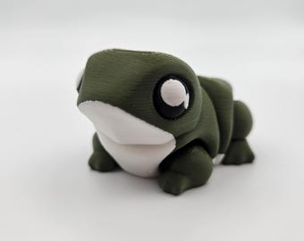 Chonky Frog (Bull Frog) | 3D Printed Articulating Flexi Fidget