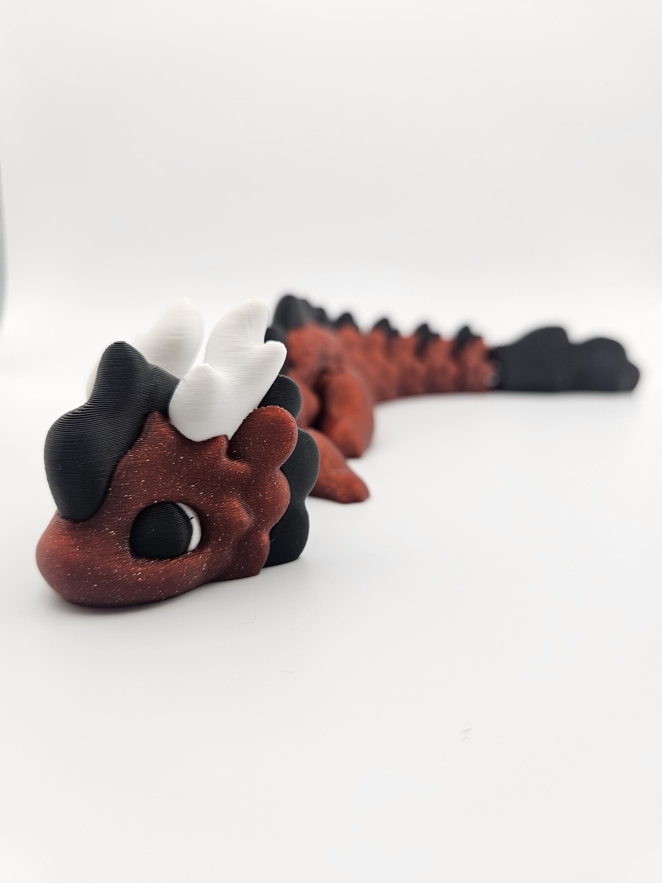 クリムゾン・カイダ・ドラゴン | 3Dプリント関節式フレキシフィ