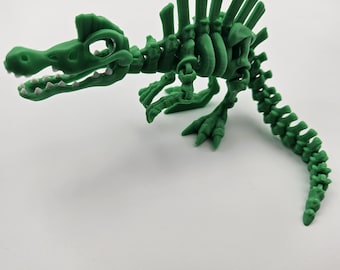Scheletro di Spinosauro / Fidget flessibile articolato stampato in 3D